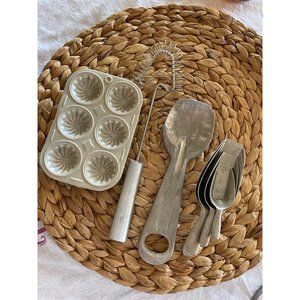 Tin Grouping Primitive Kitchen Items Decor